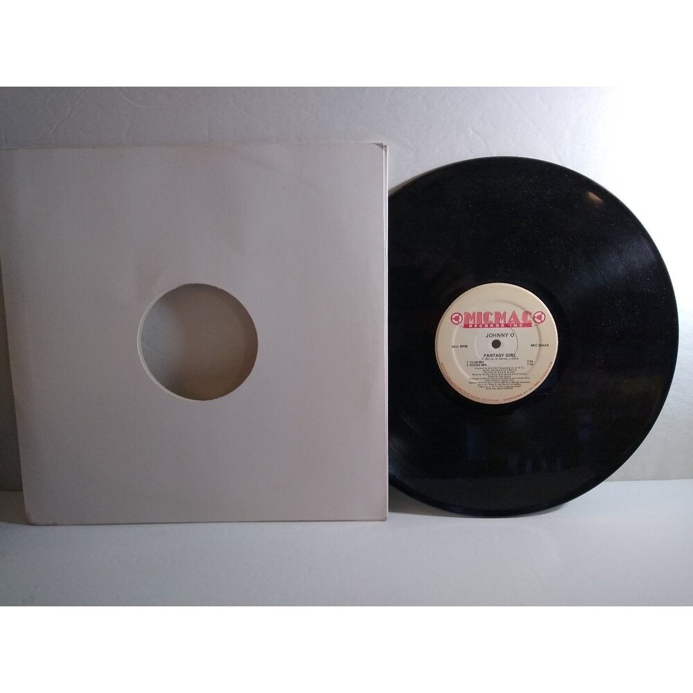 Johnny O - Fantasy Girl 12" Single Record 1989 Micmac Freestyle 33 RPM